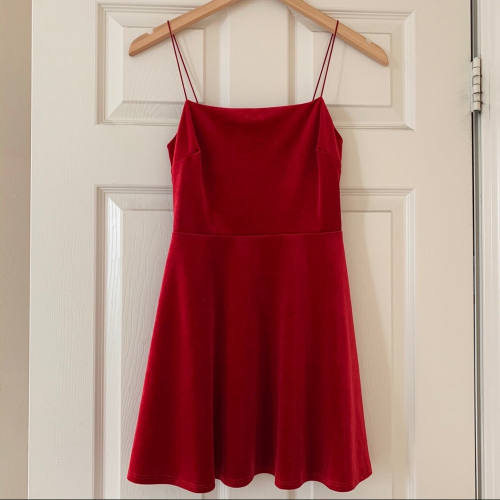 Red Velvet Dress